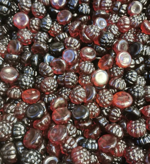 Zachte vegan snoep bessen