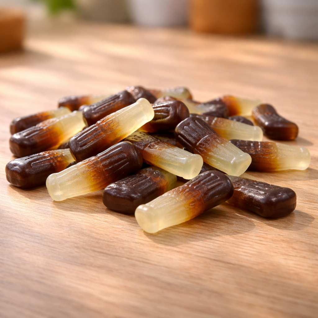 Glutenvrij snoep cola flesjes