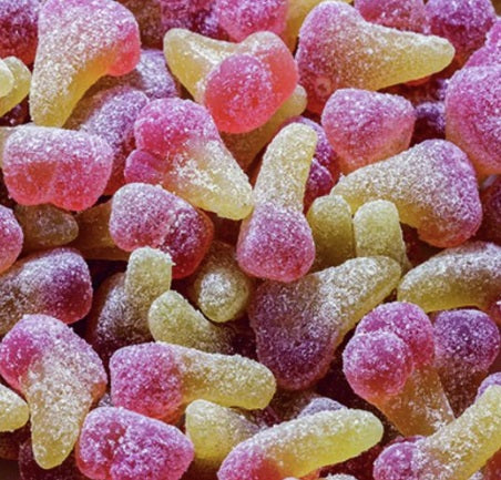 Vegan zure kersen snoep