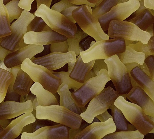 Zachte Snoep Vegan cola flesjes